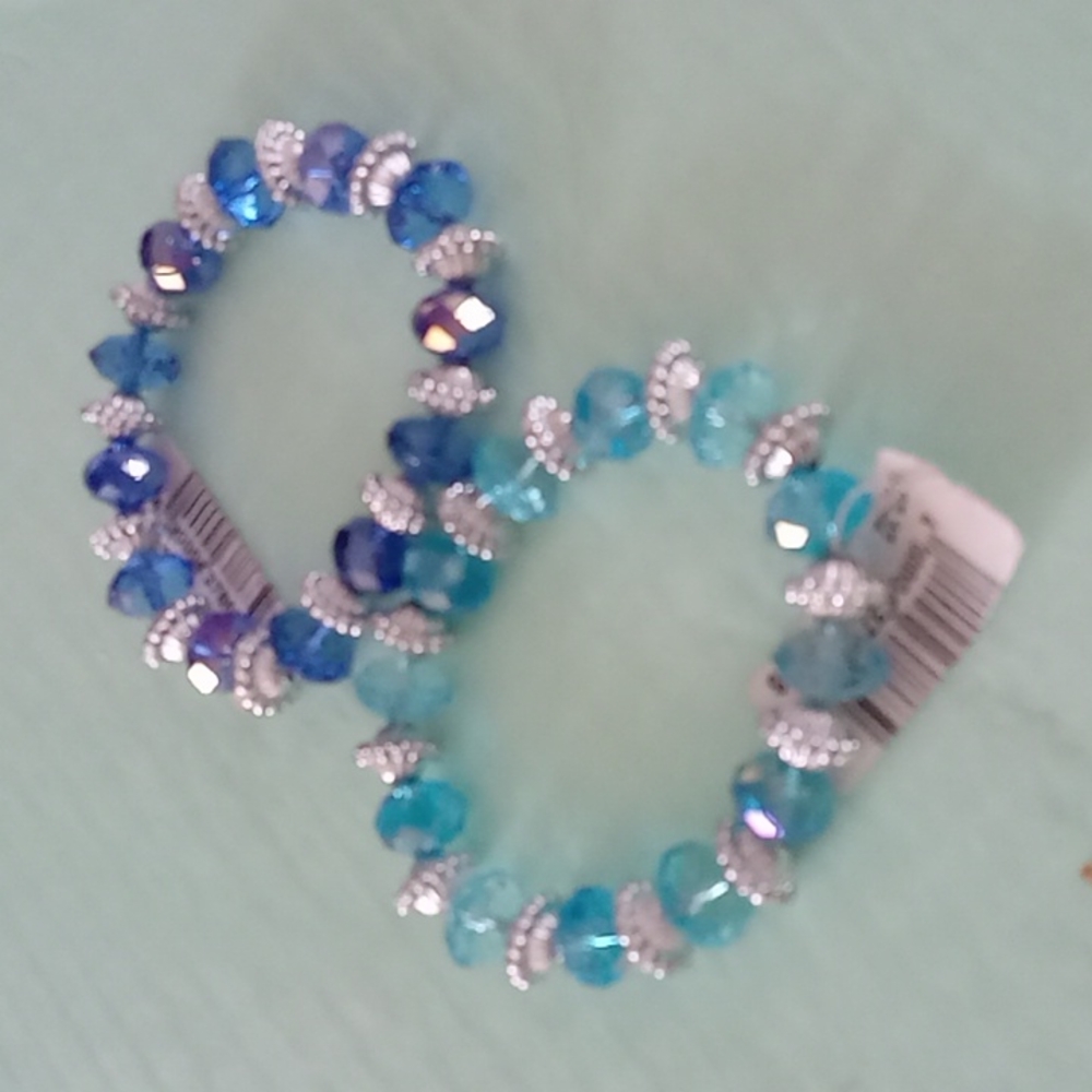 TWO stretch bracelets